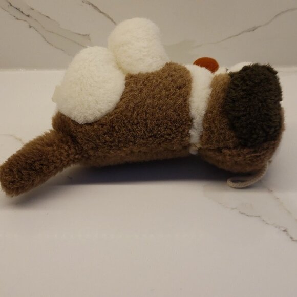 Vintage Saint Bernard Dog Rescue dog plush stuffed animal  bag 6" tall by 9"wide - Picture 9 of 10